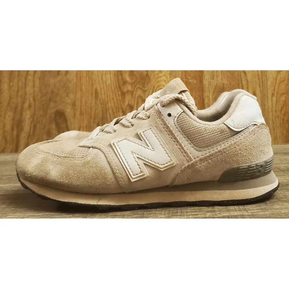 New Balance 574 Core Nimbus Cloud‎ Sneakers Shoes Youth Size 2 Gray